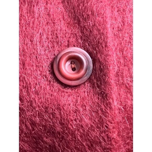 Rannoch Designs Pringle Scotland Wool Mohair Poncho Button Shawl Small Vintage - Picture 4 of 5